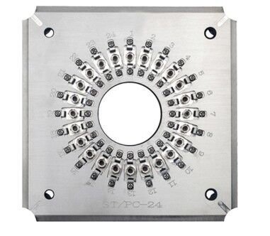 Włókno szlifujące ze stali nierdzewnej S136 do łączników ST z 24 łącznikami w jednym cyklu i utratą wstawienia ≤ 0,20 dB