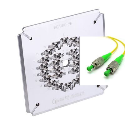 Stal nierdzewna 26 Port FC APC Poleryzacyjna instalacja do wysokiej wydajności Jig Poleryzacyjny włókna optyczne