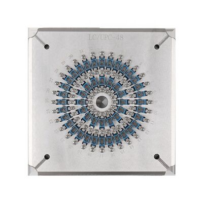 48 portów LC PC Fiber Optic Polishing Jig z hartowaną stali nierdzewnej do wysokiej wydajności szlifowania