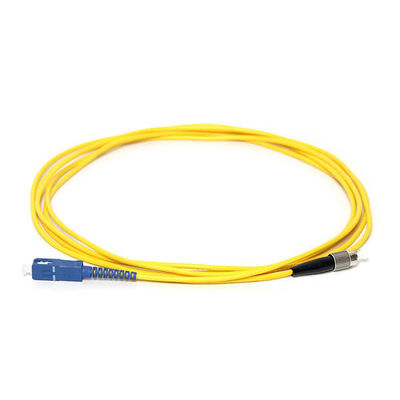 ROHS Zewnętrzny kabel światłowodowy Drop Sc To Fc Patch Cord 3,0 mm 2 m