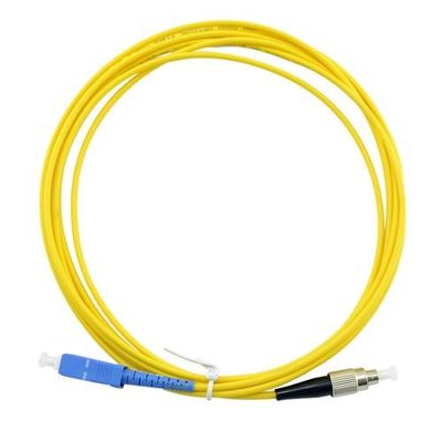 ROHS Zewnętrzny kabel światłowodowy Drop Sc To Fc Patch Cord 3,0 mm 2 m