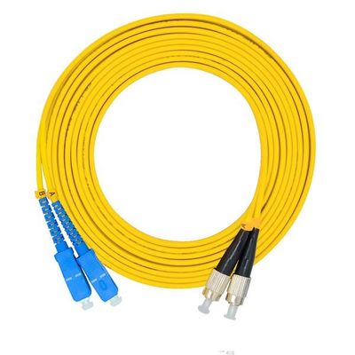 ROHS Zewnętrzny kabel światłowodowy Drop Sc To Fc Patch Cord 3,0 mm 2 m