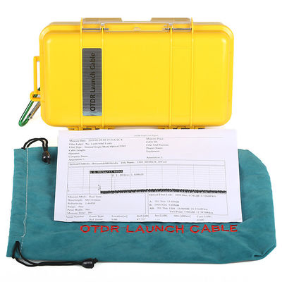 Złącze FC / LC / SC / ST SM DM OTDR Launch Cable Box, 500 m 1 km światłowodowa skrzynka startowa