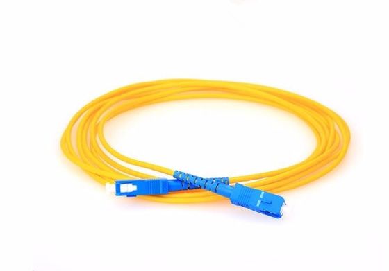 Wojskowy kabel krosowy światłowodowy FTTH z męskim złączem SC UPC