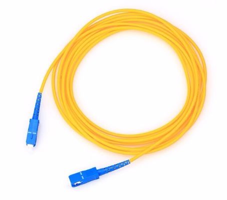 Wojskowy kabel krosowy światłowodowy FTTH z męskim złączem SC UPC