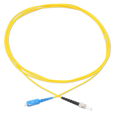 Żółty kabel światłowodowy G657A2 Sc Upc do Sc Apc Patch Cord Single Mode Simplex