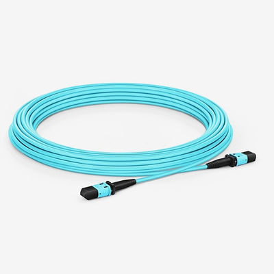 Patchcord światłowodowy Low PDL Om3, wielomodowy kabel światłowodowy MPO typu B LSZH