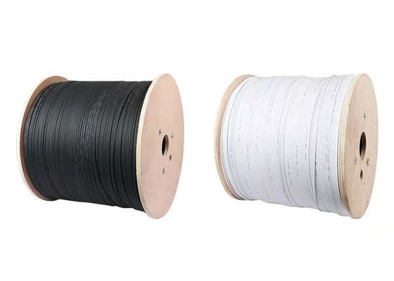 Zewnętrzny stalowy drut komunikacyjny FRP, kabel światłowodowy G657 FTTH 2 4 1 rdzeń