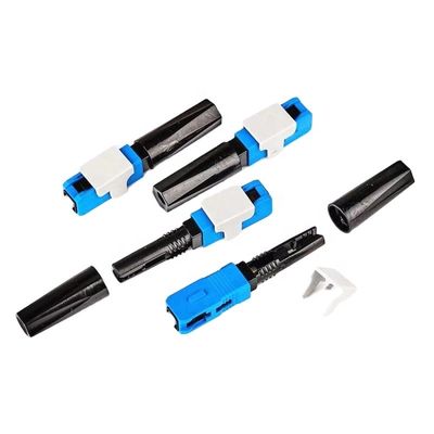Złącza światłowodowe 50 mm Fast Connect, szybkie złącze Sc Apc do kabla FTTH Drop Bow