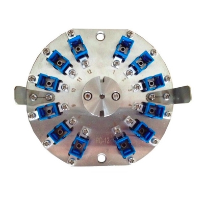 Center Pressure Round SC PC Fiber Polishing Disc Jig 12 złączy