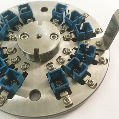 Center Pressure Round SC PC Fiber Polishing Disc Jig 12 złączy